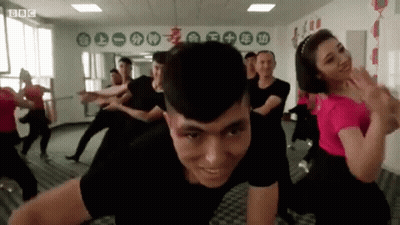 Dancers In Studio One With Black Eye GIF