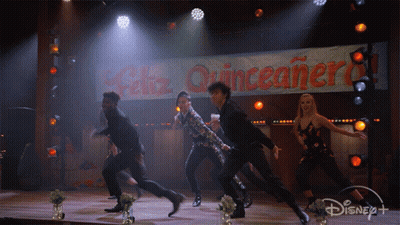 Dancers On Stage At Feliz Quinceanera GIF