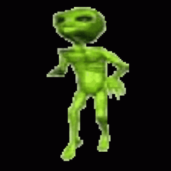 Dancing Alien Alone GIF