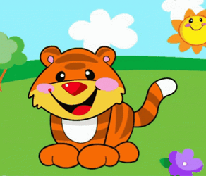 Dancing Animal Animated Tiger GIF