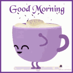 Dancing Animated Coffee Mug Happy Good Morning   GIF