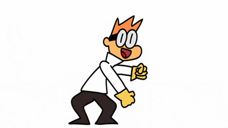 Dancing Animated Scientist GIF