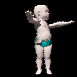 Dancing Baby Creepy Distorted 3d GIF | GIFDB.com