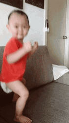 Dancing Baby Cute Funny Bounce GIF