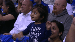 Dancing Baby Excited NBA Audience GIF