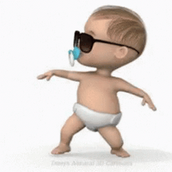 Dancing Baby Fever Animation GIF