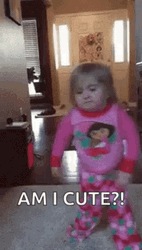 Dancing Baby Pose Am I Cute GIF
