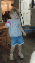 Dancing Baby Pose Am I Cute GIF