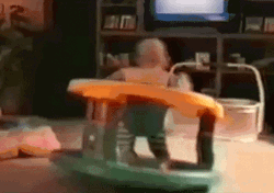 Dancing Baby Walker Spin Loop GIF