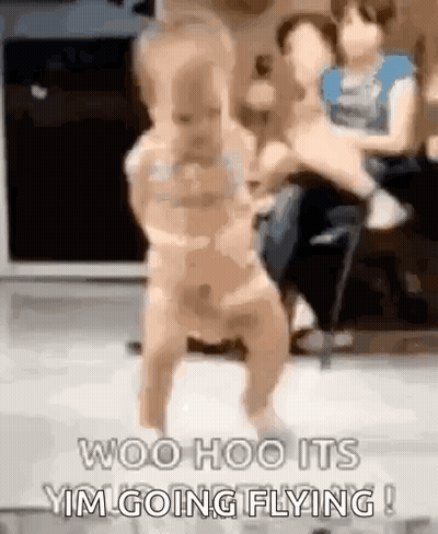 Dancing Baby With Woman Holding Baby GIF