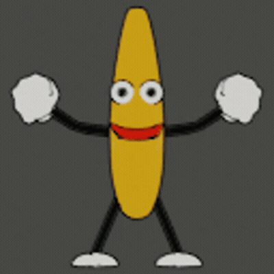 Dancing Banana Cartoon GIF