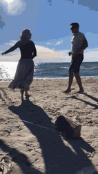 Dancing Beach Couple