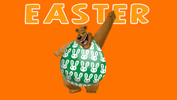 Dancing Bear Easter Party GIF