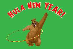 Dancing Bear New Year GIF