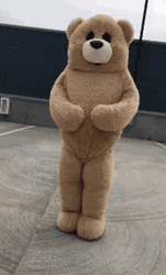 Dancing Bear Running Man GIF