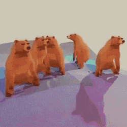 Dancing Bear Trippy GIF