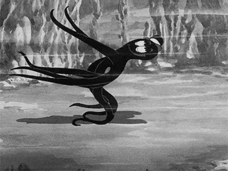 Dancing Black Squid GIF