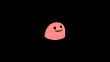 Dancing Blob Emoji With Black Background