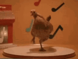 Dancing Brown Broiler Chicken GIF