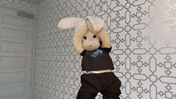 Dancing Bunny Hip Thrust GIF