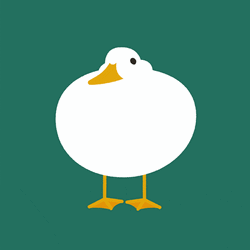 Dancing Cartoon Aesthetic Duck GIF