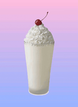 Dancing Cherry Milkshake  GIF