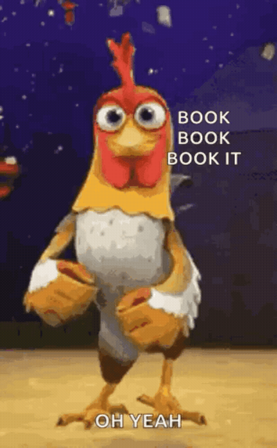 Dancing Chicken Book Book Book It Oh Yeah GIF