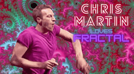 Dancing Chris Martin Loves Fractal GIF