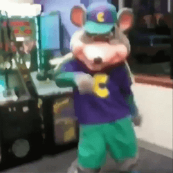 Dancing Chuck E Cheese Mascot GIF