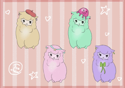 Dancing Colorful Alpacas GIF