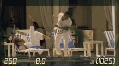 Dancing Couple Before Camera Saying Beta GIF