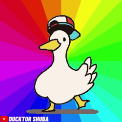 Dancing Cute Duck Wearing Cap GIF