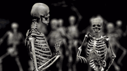 Dancing Dark Skeletons