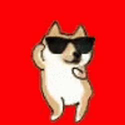 Dancing Doge With Shades GIF