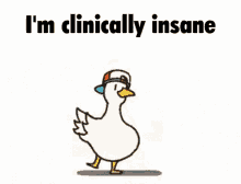 Dancing Duck Clinically Insane Cute Jump GIF