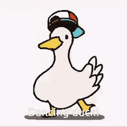 Dancing Duck Spinning  GIF