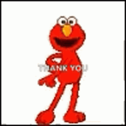 Dancing Elmo Thank You GIF