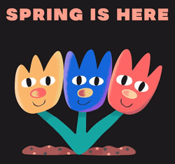 Dancing Flower Spring Is Here Happy Spring GIF