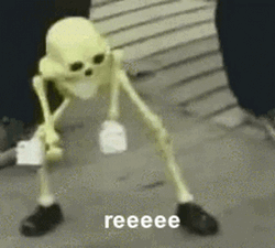 Dancing Formal Skeleton Reeee GIF