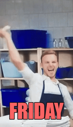 Dancing Friday Guy Spinning Face Towel GIF