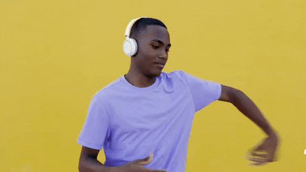 Dancing Friday Guy Wearing Headphones GIF