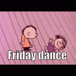 Dancing Friday Peanuts Pig Pen And Girl GIF