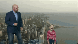 Dancing Funny Kid Cityscape GIF
