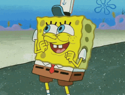 Dancing Giddy Spongebob GIF