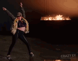Dancing Girl Dumpster Fire GIF