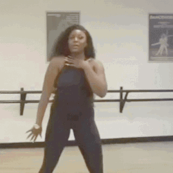 Dancing Girl Locking Steps GIF