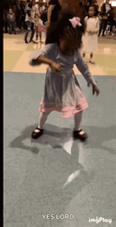 Dancing Girl Lowing Down On The Floor GIF