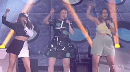 Dancing Girls Singing Battle GIF
