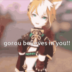 Dancing Gorou Genshin GIF