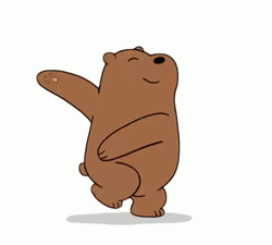 Dancing Grizzly Bear  GIF